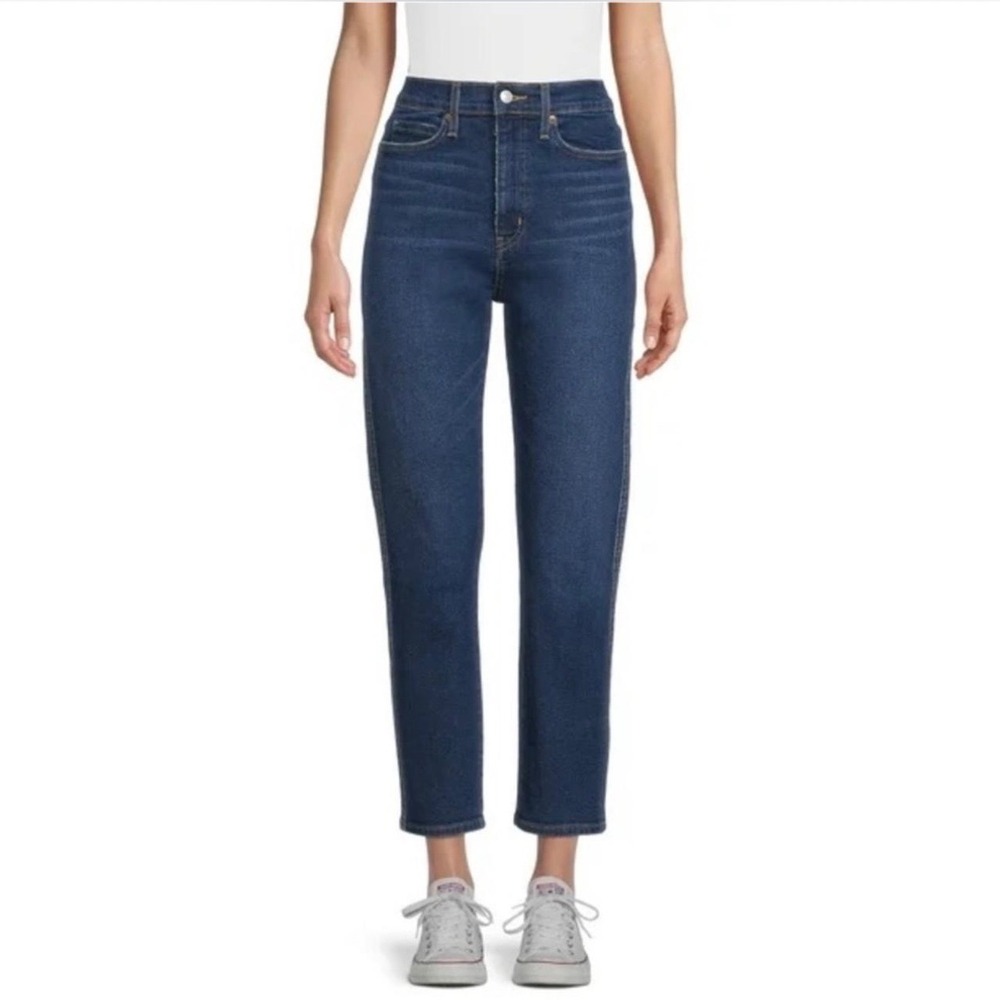 Signature by Levi Strauss Heritage High Rise Straight Jeans Dark Wash Size 6 W28